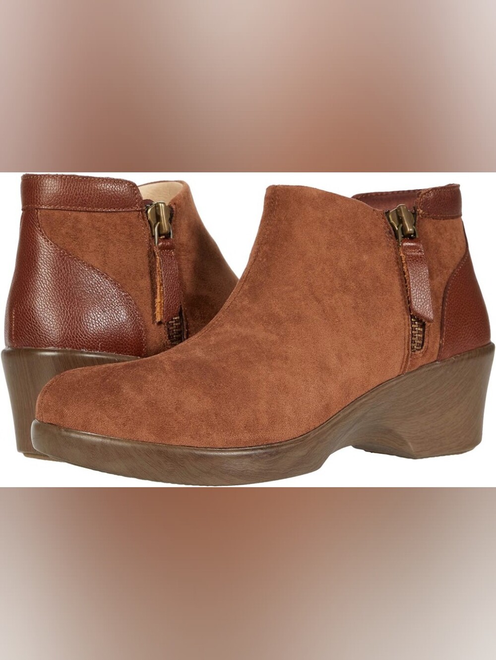 Alegria Sloan Brown Suede Bootie Size 8